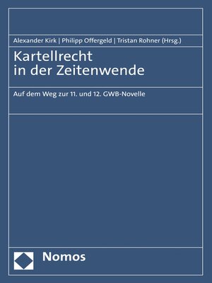cover image of Kartellrecht in der Zeitenwende